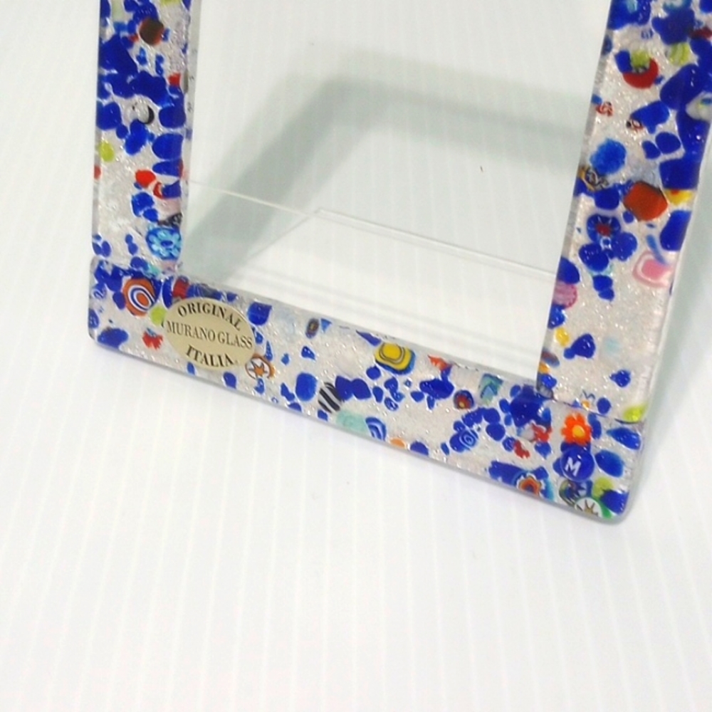Murano Glass Italia Multicolor Picture Frame - Picture 3 of 10